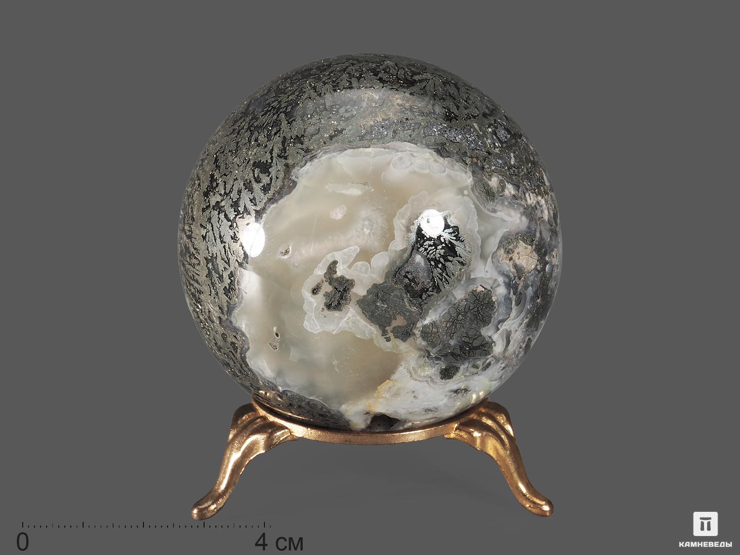 Шар из пирита в кварце, 65 мм, 18853, фото 1