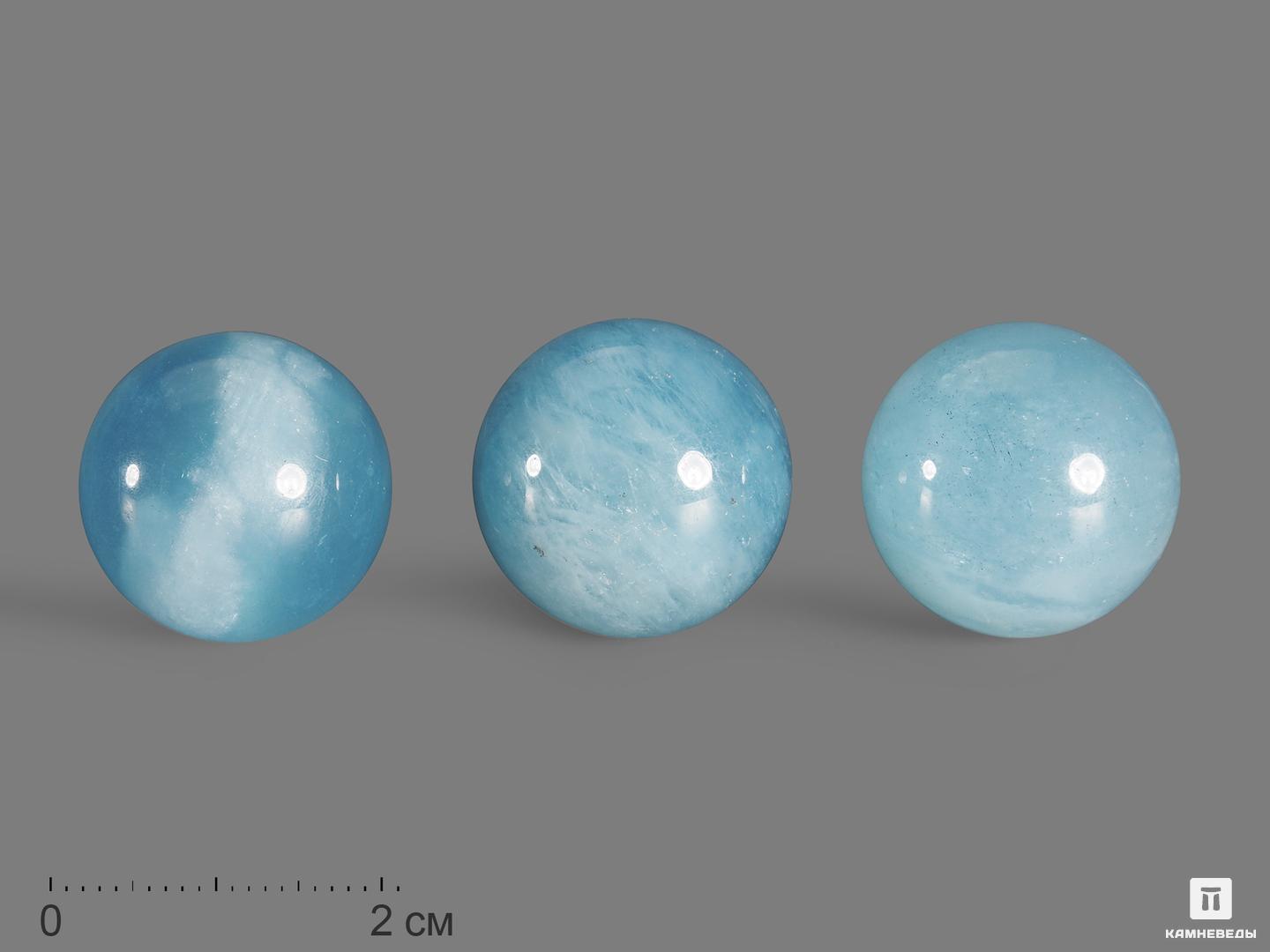 Шар из аквамарина (голубого берилла), 19-20 мм, 18816, фото 1