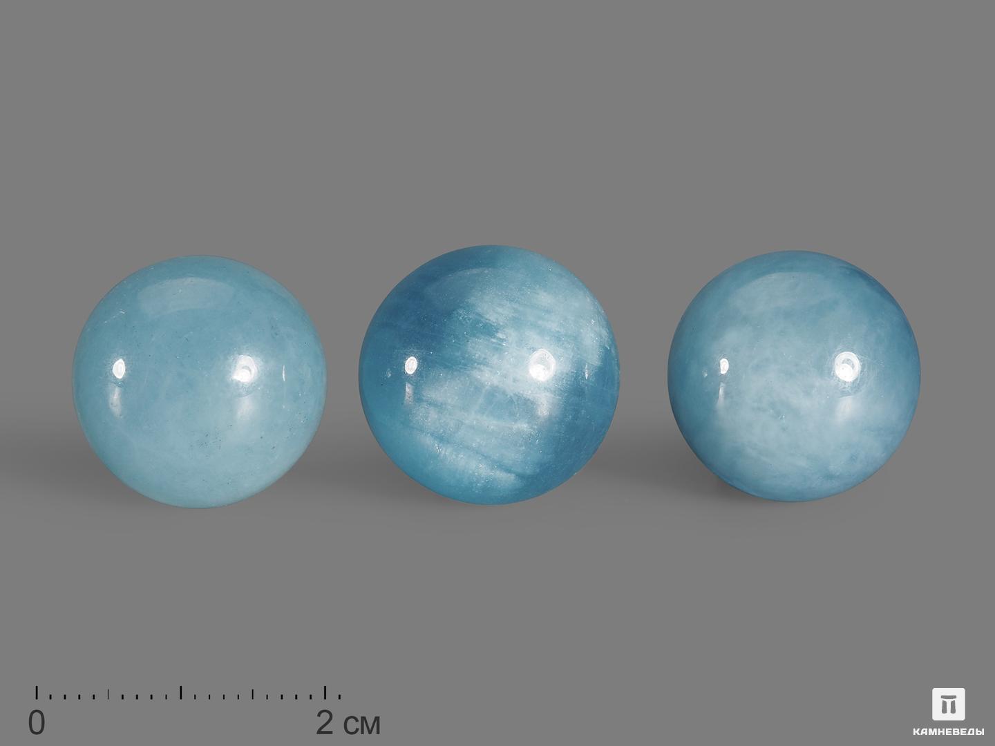 Шар из аквамарина (голубого берилла), 18-19 мм