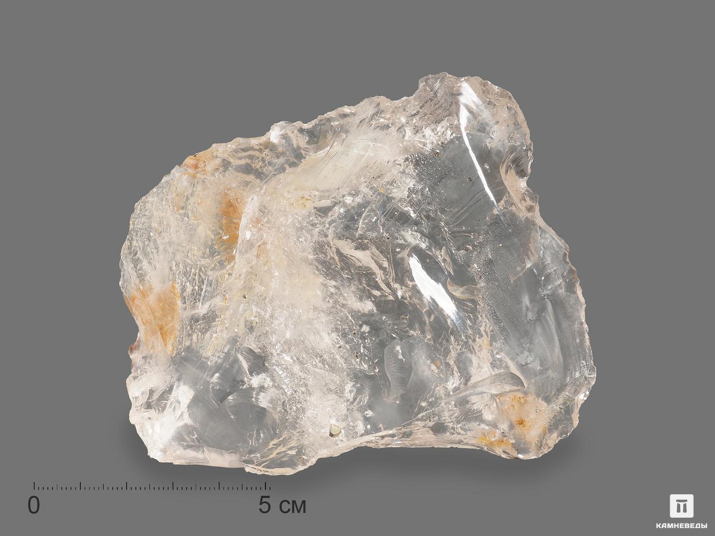 Пирит в горном хрустале (кварце), 10,2х9,2х3 см, 18901, фото 1