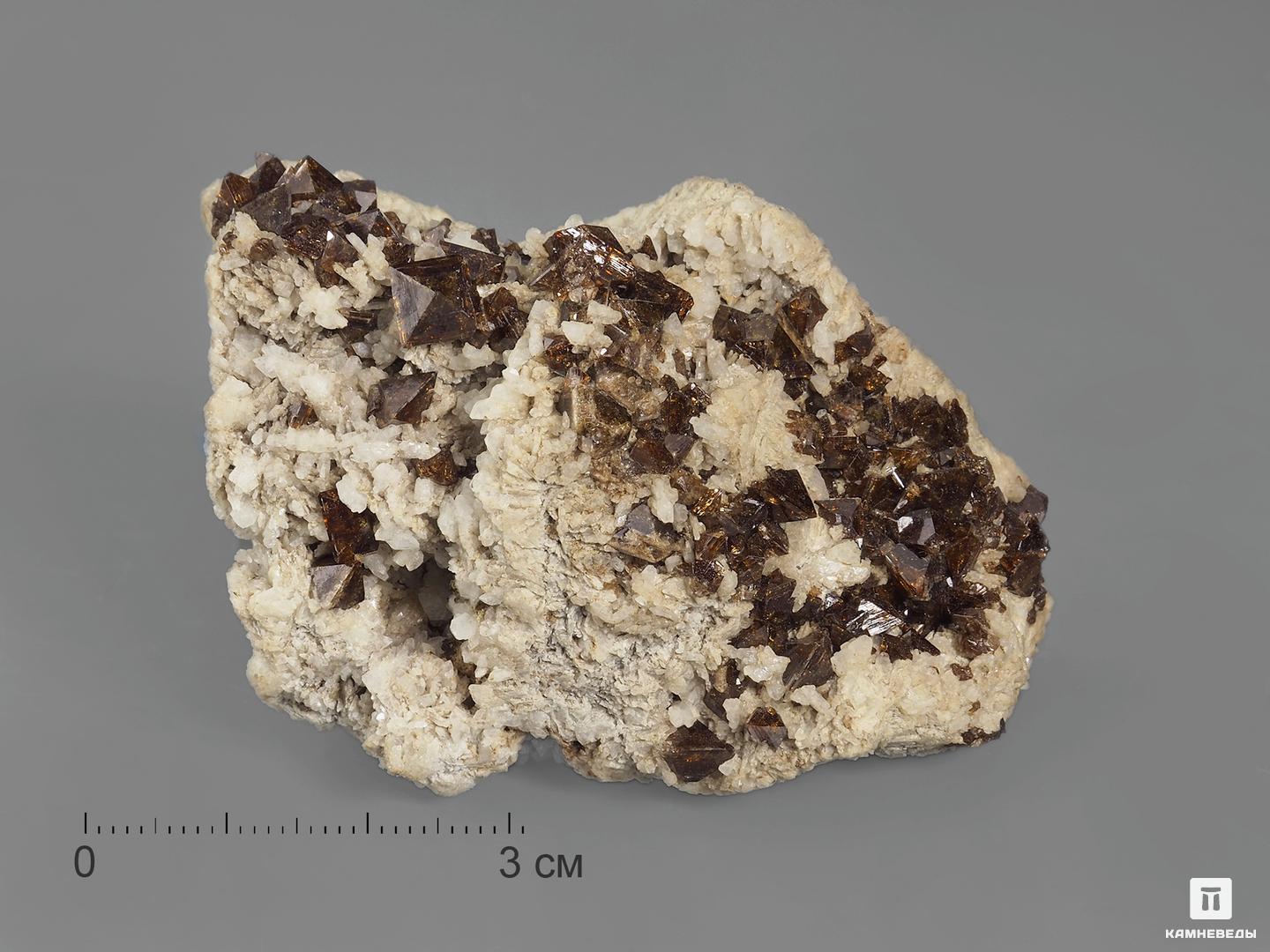 Циркон, кристаллы в породе 6,5х4,7х4 см, 18902, фото 1