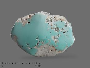 Бирюза, полированный срез 2,2х1,5х0,4 см