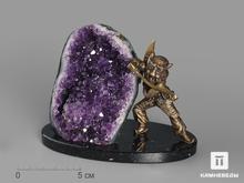 Композиция с друзой аметиста, 13х9,6 см