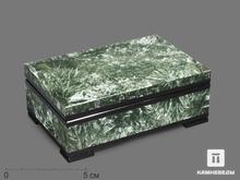 Шкатулка из клинохлора (серафинита), 10,5х7х4 см