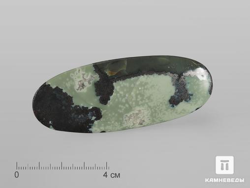 Хантигирит (тейский жад), полированная галька 8х3,3х0,7 см, 19006, фото 1