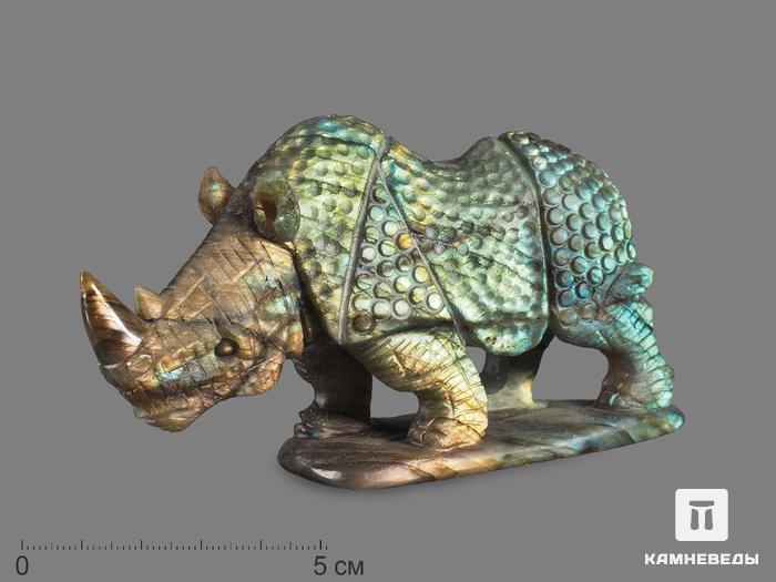 Носорог из лабрадора, 11,6х6,5х3,4 см, 19071, фото 1