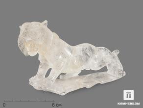 Тигр из горного хрусталя (кварца), 15х9,5х4 см