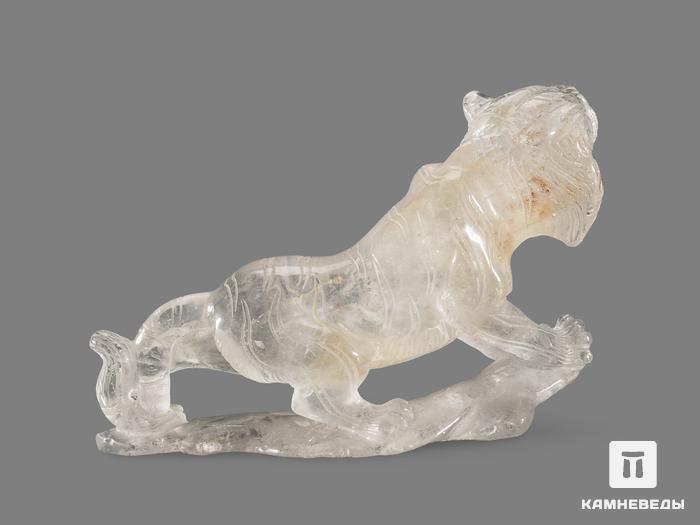 Тигр из горного хрусталя (кварца), 15х9,5х4 см, 19070, фото 2
