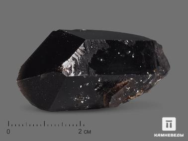 Морион (чёрный кварц), Кварц. Морион (чёрный кварц), кристалл 5,1х2,6х2,2 см