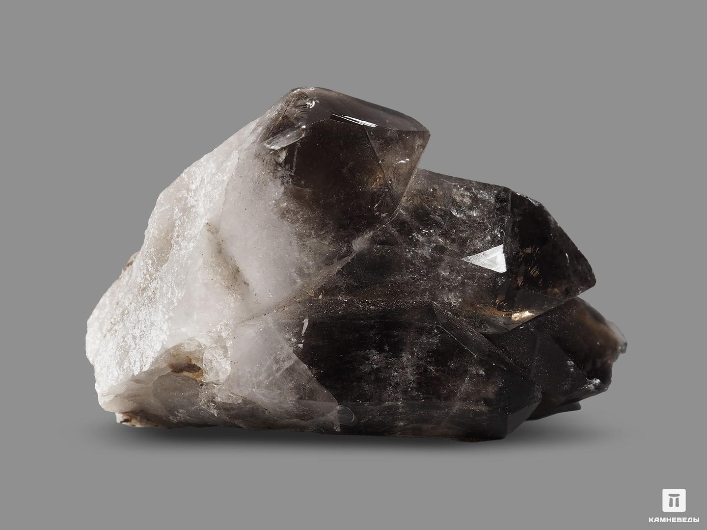 Дымчатый кварц (раухтопаз), сросток кристаллов 5,4х3,3х2,8 см, 19038, фото 2