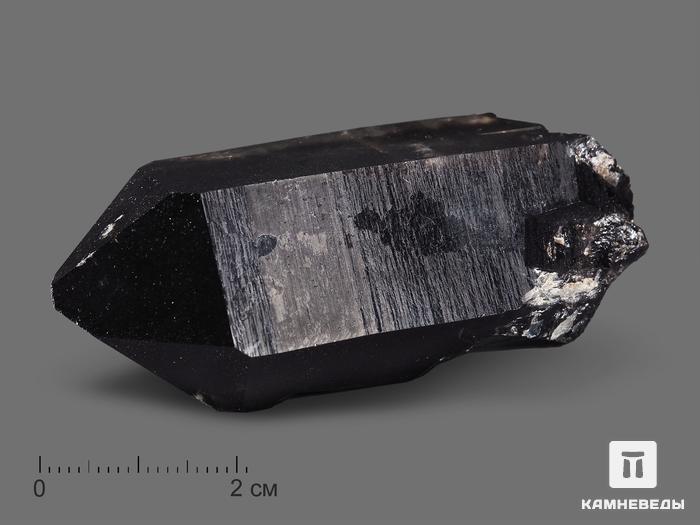 Морион (чёрный кварц), кристалл 6,4х2,9х2,7 см, 19040, фото 1