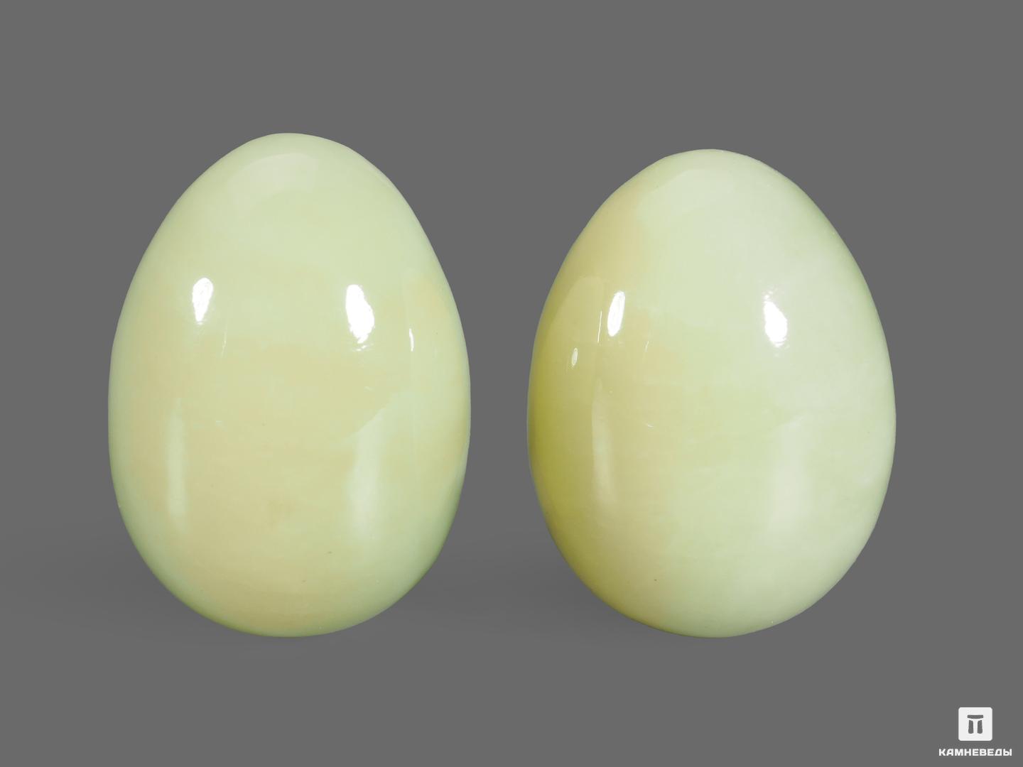 Яйцо из светлого нефрита, 3,5х2,5 см, 19057, фото 2