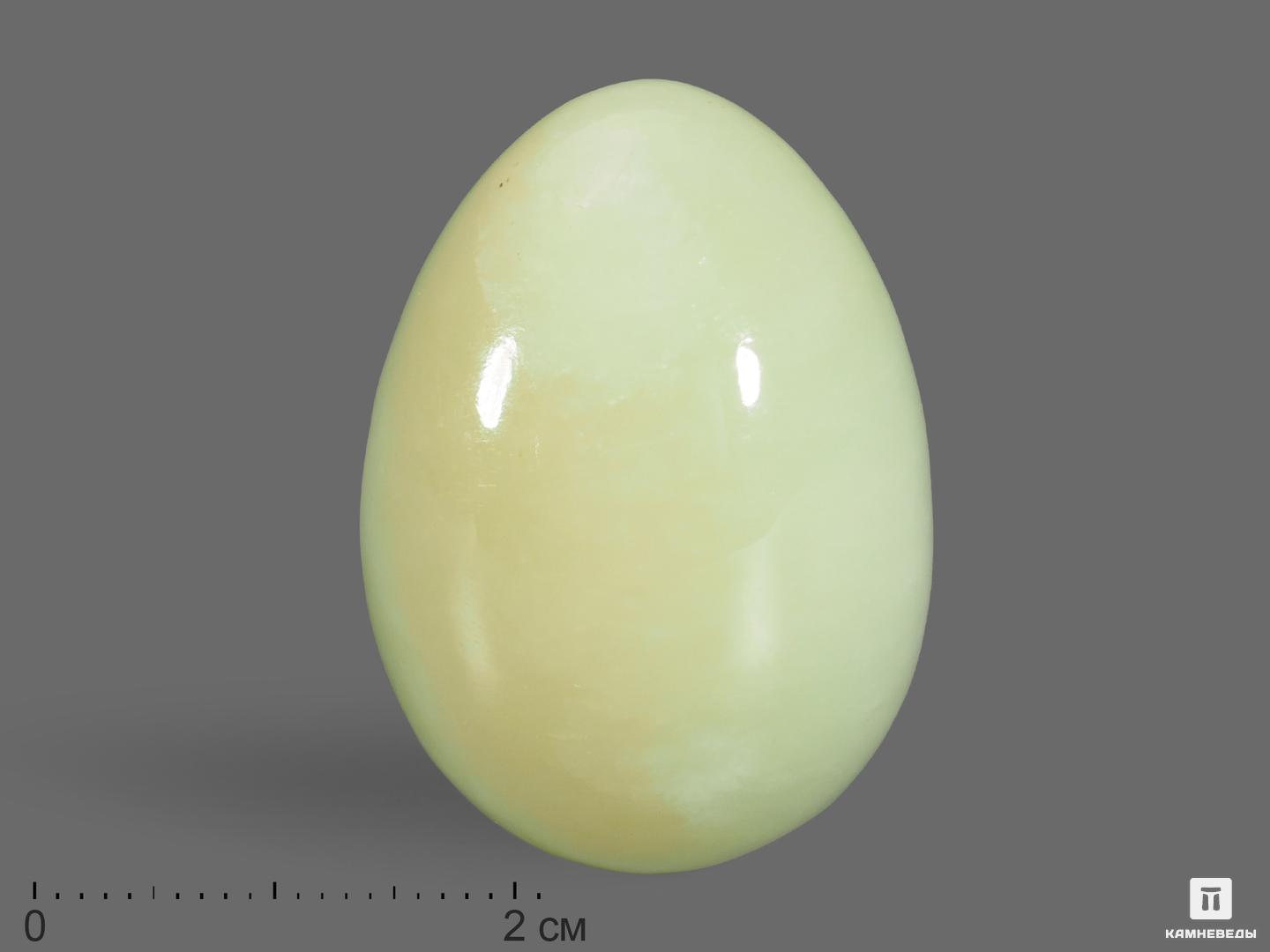 Яйцо из светлого нефрита, 3,5х2,5 см, 19057, фото 1