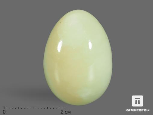 Яйцо из светлого нефрита, 3,5х2,5 см, 19057, фото 1