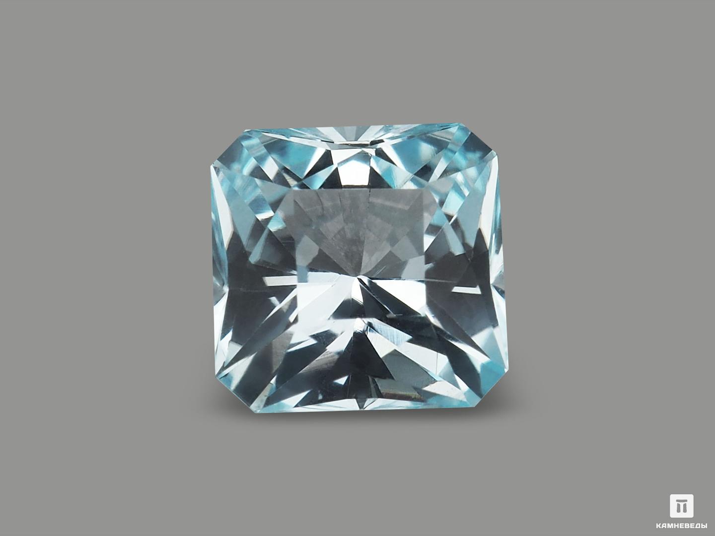 Топаз голубой, огранка 7х7х5 мм (1,8 ct) кулон из серебра balex jewellery 3405937207 топаз топаз