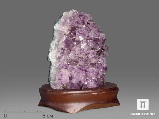 Аметист, друза на подставке 15,2х13х10,2 см, 18743, фото 2