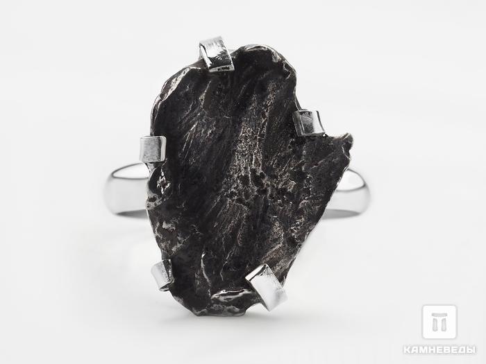 Кольцо с метеоритом Сихотэ-Алинь, 1,9х1,4 см, 7303, фото 2