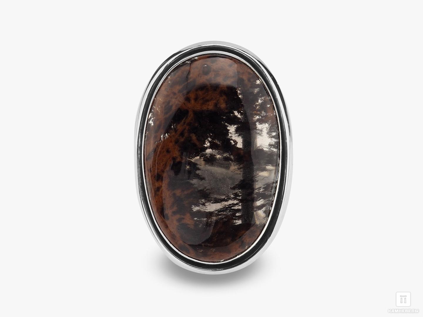 Кольцо с коричневым обсидианом, 19319, фото 2