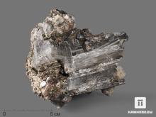 Натролит с эгирином и пектолитом, сросток кристаллов 11,5х11х6,5 см