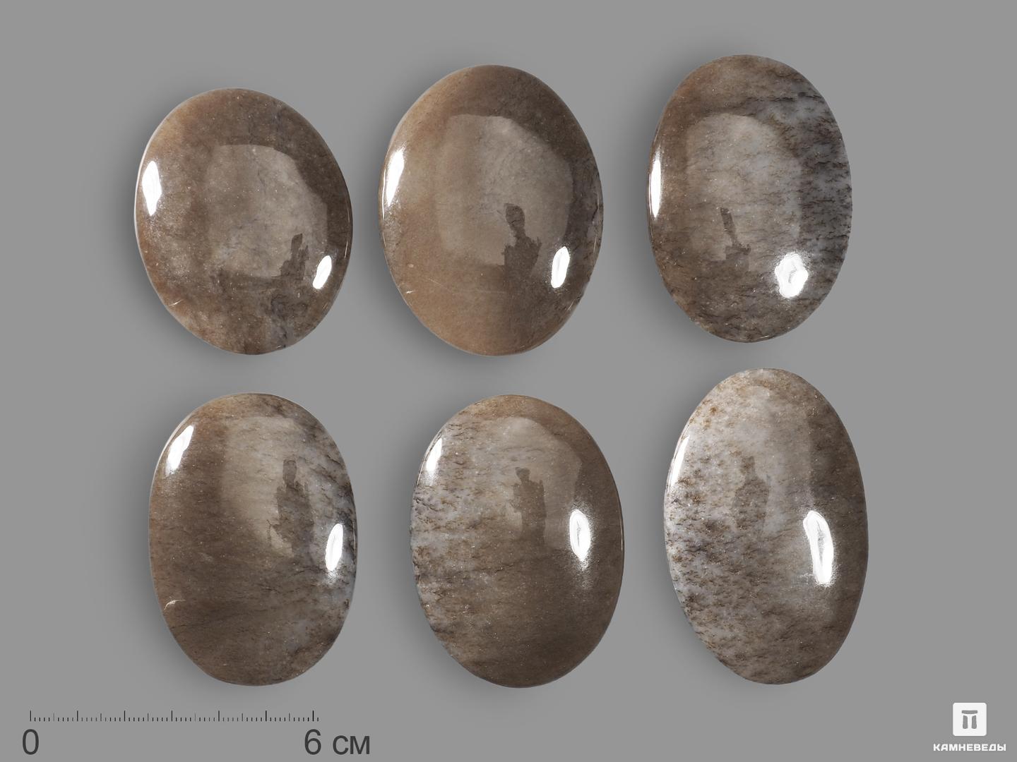 Нефрит моховой, галька плоская 6-6,5 см alissirossi косметичка женская маленькая плоская из ткани бежевая гусиная лапка