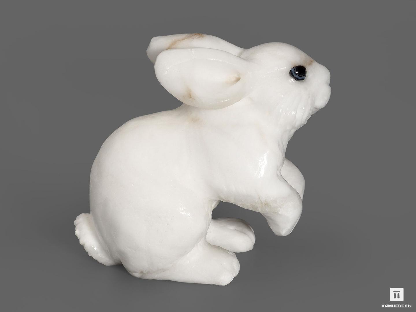 Заяц из ангидрита, 8,3х8х5,5 см, 19567, фото 2