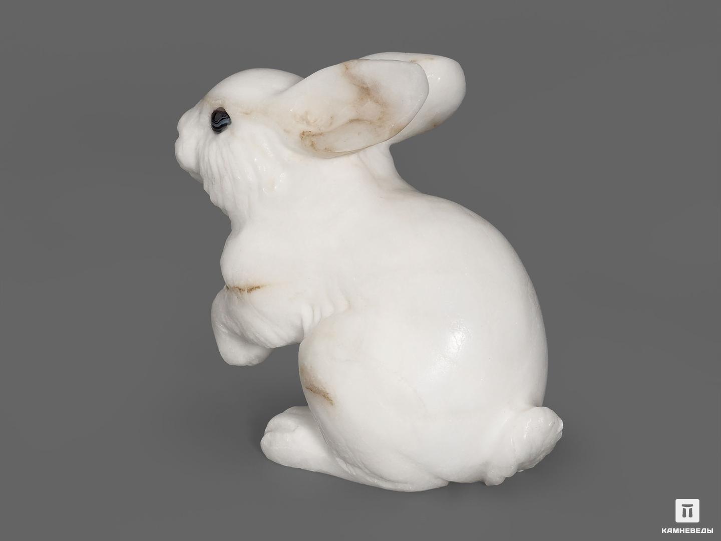 Заяц из ангидрита, 8,3х8х5,5 см, 19567, фото 3