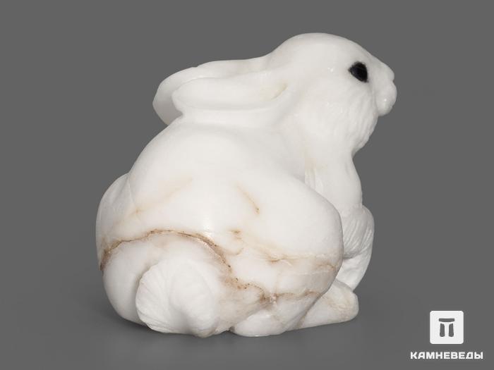 Заяц из ангидрита, 8,5х6,2х5,5 см, 19568, фото 3
