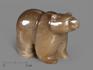 Медведь из мохового нефрита, 7,3х4,4х2,9 см, 19591, фото 1