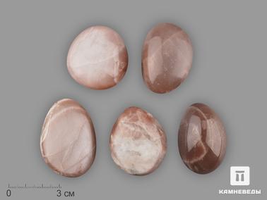 Адуляр, Лунный камень, Солнечный камень. Лунный камень (адуляр) с эффектом солнечного камня, крупная галтовка 3,5-5 см (40-45 г)