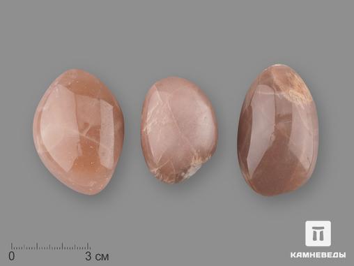 Лунный камень (адуляр) с эффектом солнечного камня, крупная галтовка 4-5,5 см (45-50 г), 19685, фото 1