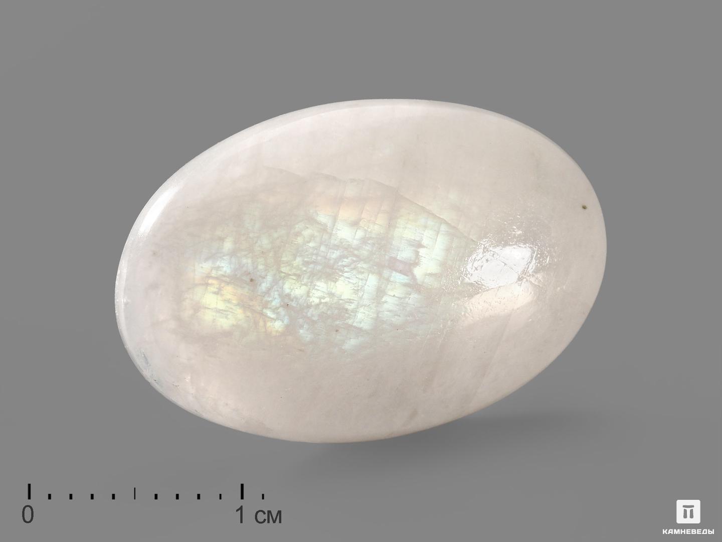 Лунный камень, кабошон 2,5х1,6х0,6 см, 19710, фото 1