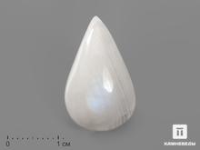 Лунный камень, кабошон 2,4х1,4х0,8 см