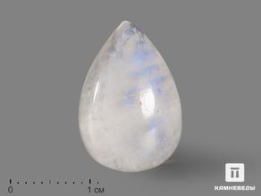 Лунный камень, кабошон 1,9х1,3х0,7 см