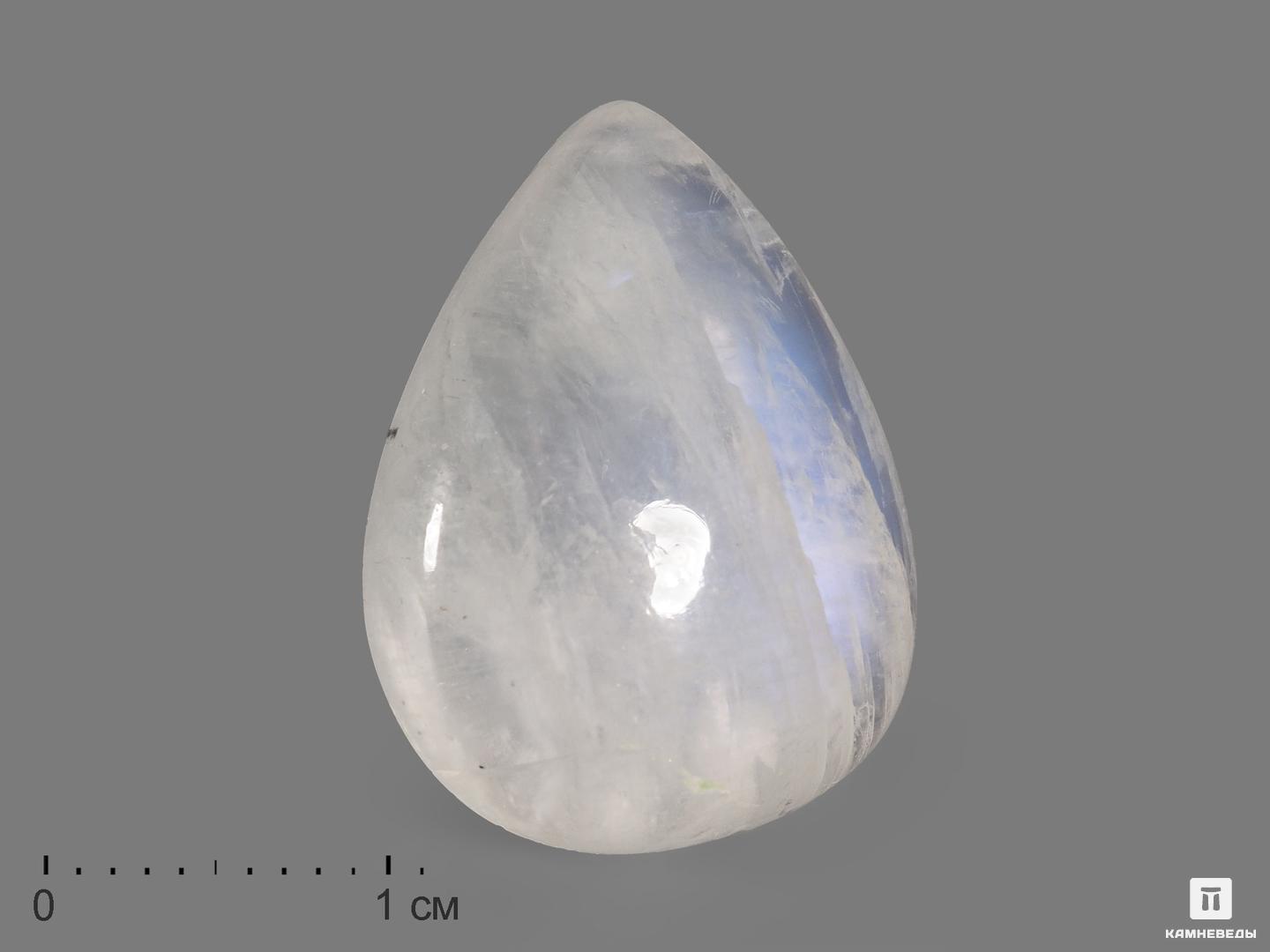 Лунный камень, кабошон 2,1х1,6х0,7 см, 19714, фото 1