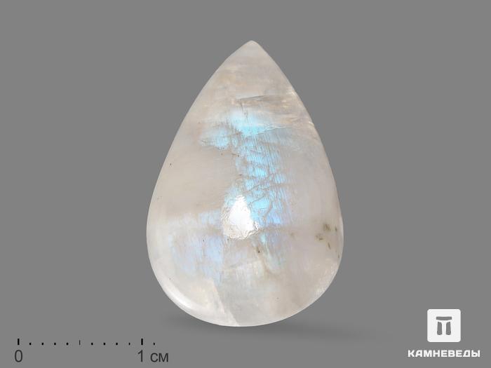 Лунный камень, кабошон 2,5х1,5х0,6 см, 19711, фото 1