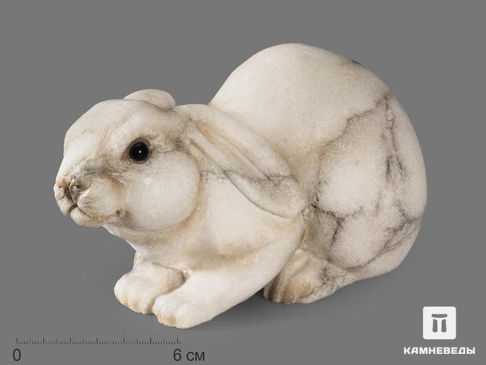 Заяц из ангидрита, 19х9,5х8,7 см, 19800, фото 1