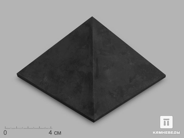 Пирамида из шунгита, неполированная 10х10 см, 19804, фото 1