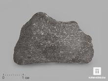 Метеорит Tassédet 004, пластина в боксе 4,1х3,1х0,1 см (3,7 г)