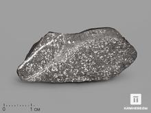 Метеорит Tassédet 004, пластина в боксе 4,4х1,9х0,1 см (3,3 г)