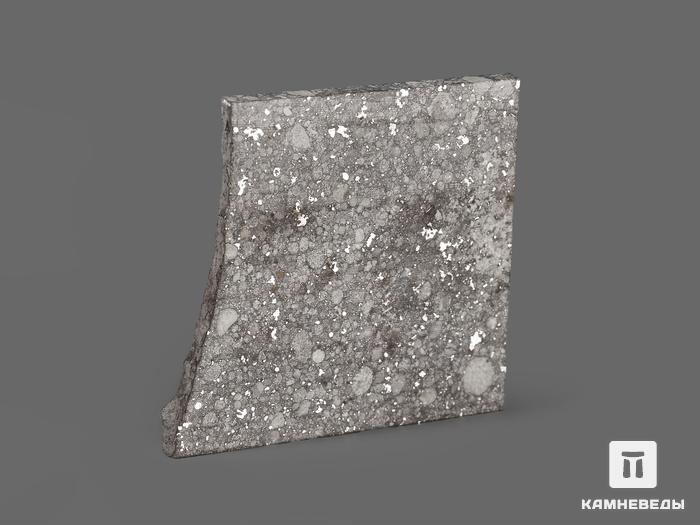 Метеорит Aba Panu, пластина в боксе 3,1х3х0,1 см (5,8 г), 19819, фото 2
