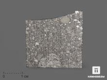 Метеорит Aba Panu, пластина в боксе 3,1х3х0,1 см (5,8 г)