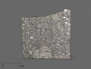 Метеорит Aba Panu, пластина в боксе 3,1х3х0,1 см (5,8 г)