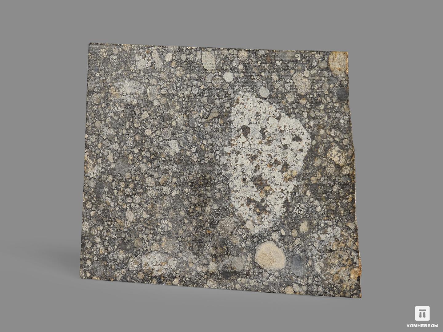 Метеорит Aba Panu, пластина в боксе 3,6х3х0,1 см (5,1 г), 19818, фото 2
