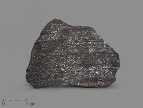 Метеорит Tassédet 004, пластина в боксе 4,1х2,7х0,1 см (4 г)
