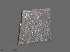 Метеорит Aba Panu, пластина в боксе 3,3х3х0,1 см (4,3 г)