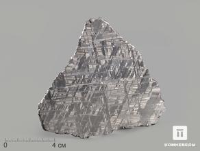 Метеорит Muonionalusta, пластина 11,4х9,9х0,2 см (87,2 г)
