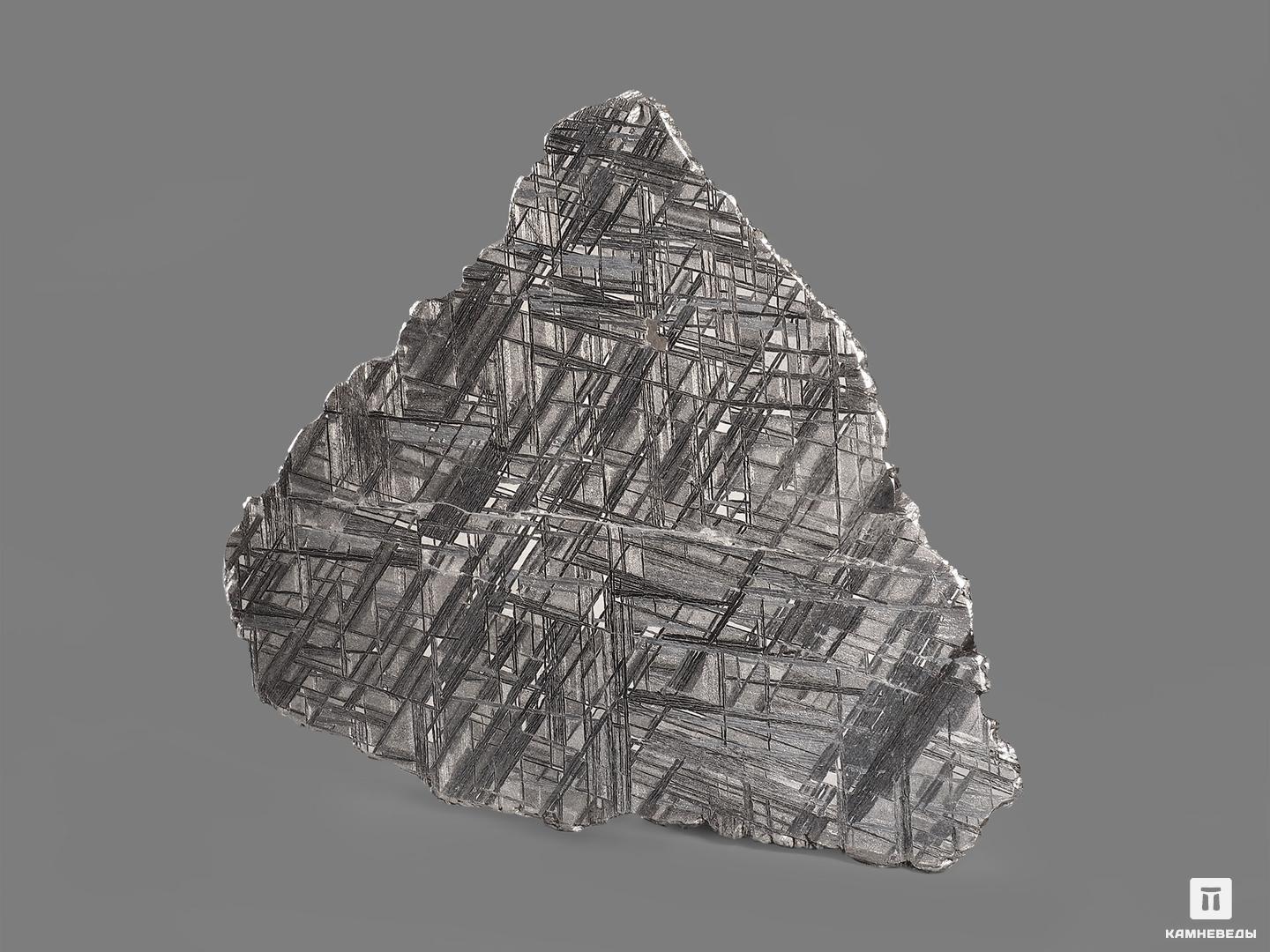Метеорит Muonionalusta, пластина 10,3х9,4х0,2 см (81,6 г), 19839, фото 2