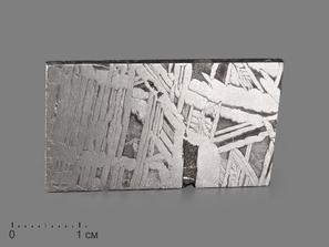 Метеорит Aletai в пластиковом боксе, 3,5х2х0,1 см (8,7 г)