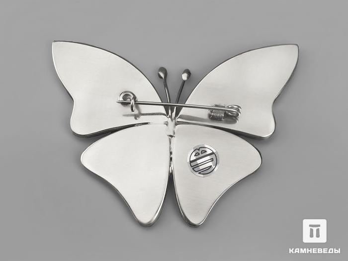 Брошь «Бабочка» с лазуритом, 4х3,3х0,2 см, 19866, фото 2