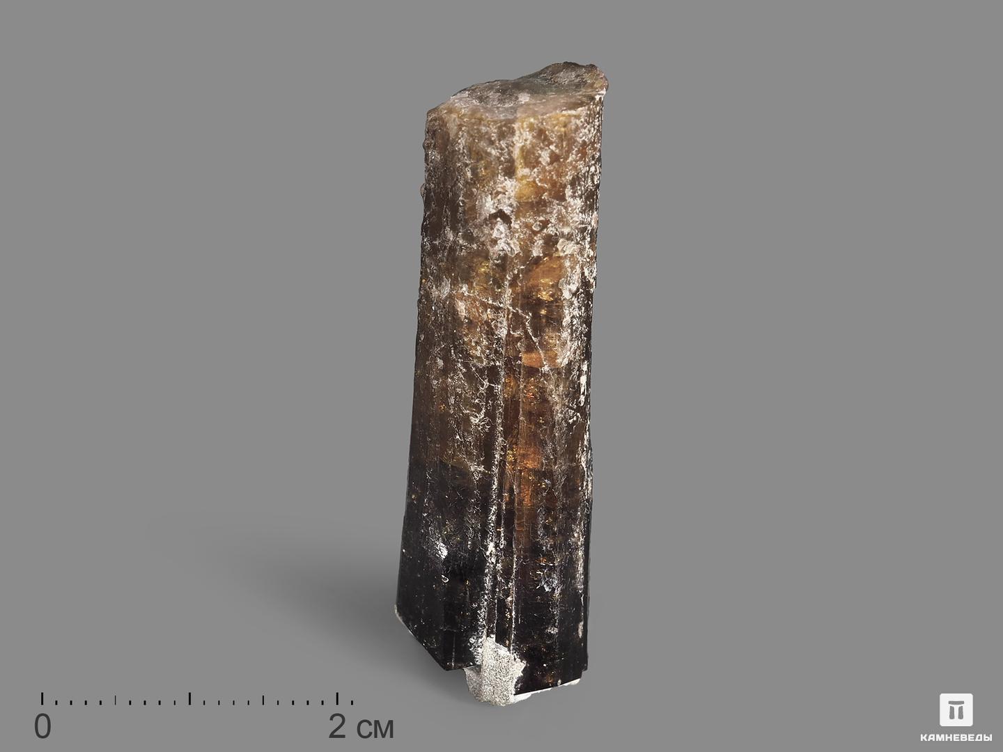 Турмалин, кристалл 4,5х1,5х1,3 см шерл чёрный турмалин кристалл 25х8 5х7 5 см
